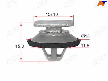 Клипса накладки кузова MAZDA (1 шт.) SAT ST-KJ-2521
