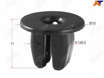 Клипса бампера NISSANTOYOTALEXUSSUBARUMITSUBISHI (1 шт.)                                         SAT ST-KJ-624