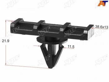 Клипса фиксатор молдинга FORD (1 шт.) SAT ST-M10789