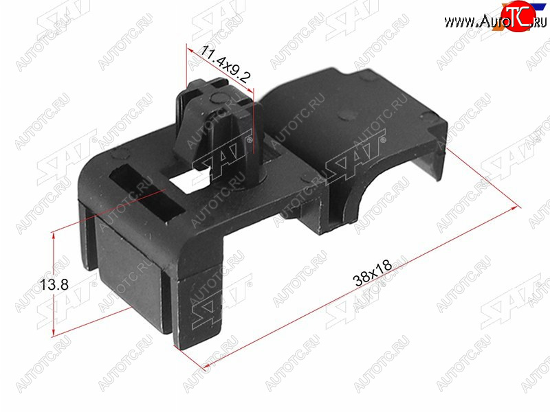 32 р. Клипса трубки эл. проводки (1 шт.) SAT ST-M11499  с доставкой в г. Кемерово