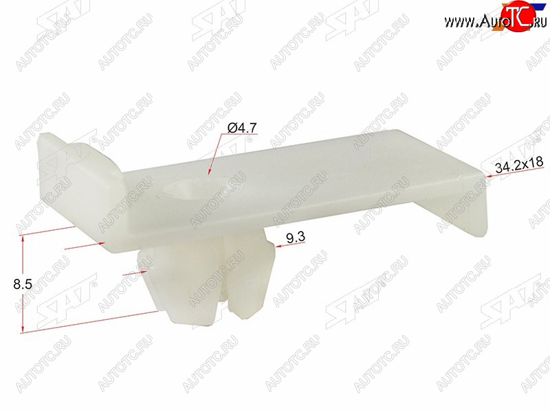 29 р. Клипса фиксатор стекла (1 шт.) SAT ST-M11504  с доставкой в г. Кемерово