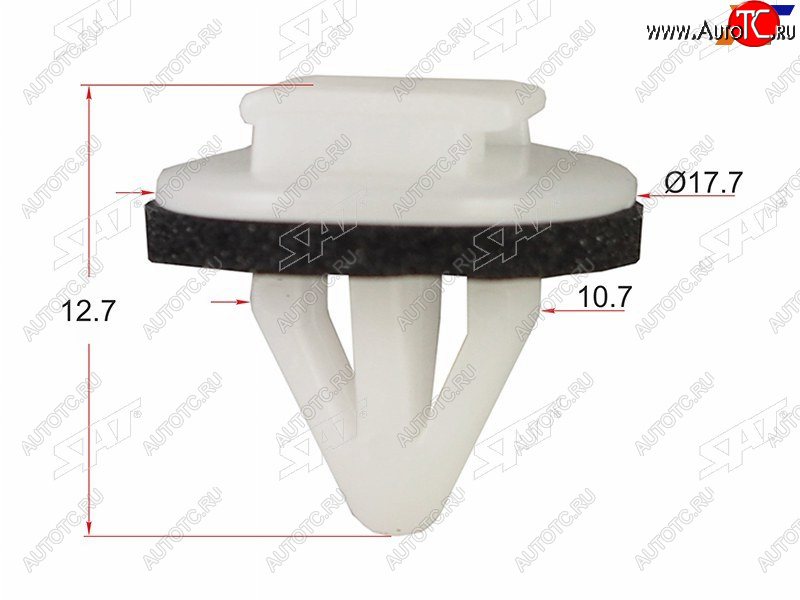 119 р. Клипса универсальная молдинга (1 шт.) SAT ST-M11576  с доставкой в г. Кемерово