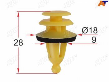 Клипса обшивки двери GM (1 шт.) SAT ST-M12207