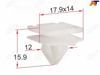 Клипса молдинга кузова GM (1 шт.) SAT ST-M12297