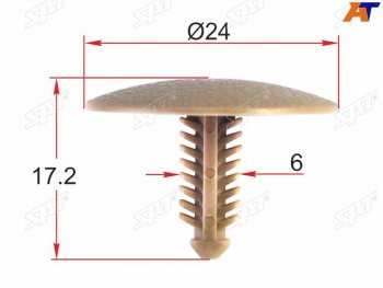 Клипса обшивки кузова TOYOTA (1 шт.) SAT ST-M12317