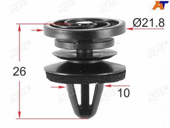 Клипса обшивки двери VAG (1 шт.) SAT ST-M12504