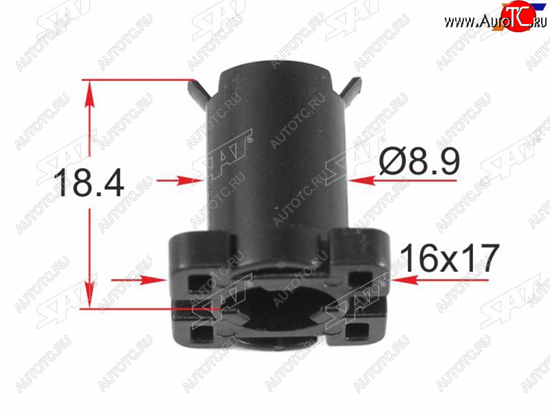 32 р. Клипса крепления молдинга LAND ROVER (1 шт.) SAT ST-M12556  с доставкой в г. Кемерово