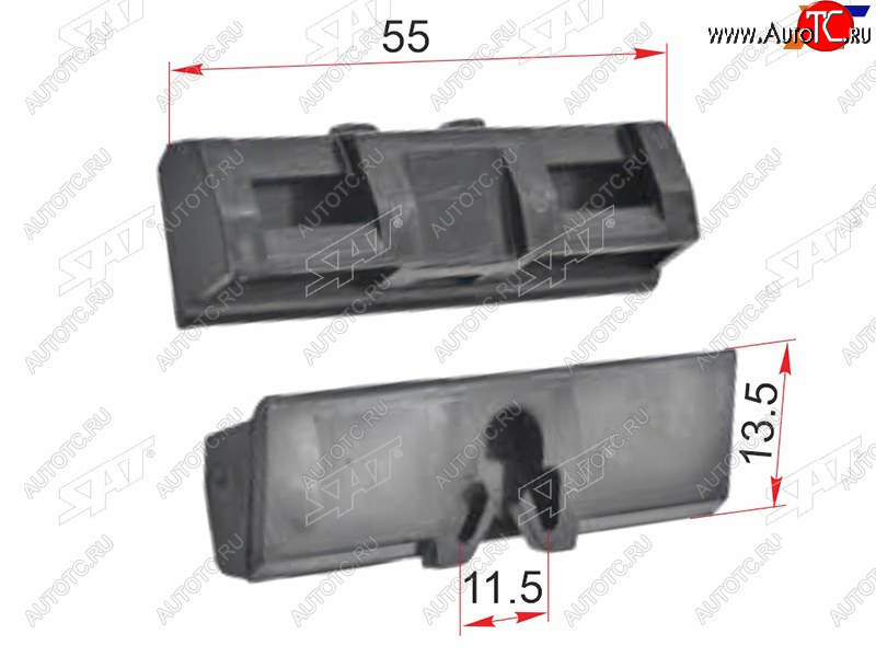 3 599 р. Клипса молдинга лобового стекла LEXUS GS ##S19# 05-12  LS ##F4# 06-17 (1 шт.) SAT ST-M12667  с доставкой в г. Кемерово