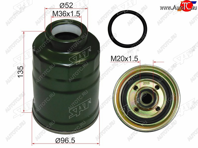 519 р. Фильтр топливный MITSUBISHI PAJERO SPORT 96-08CHALLENGER K9# 96-01L200 96-06 SAT ST-MB129675  с доставкой в г. Кемерово