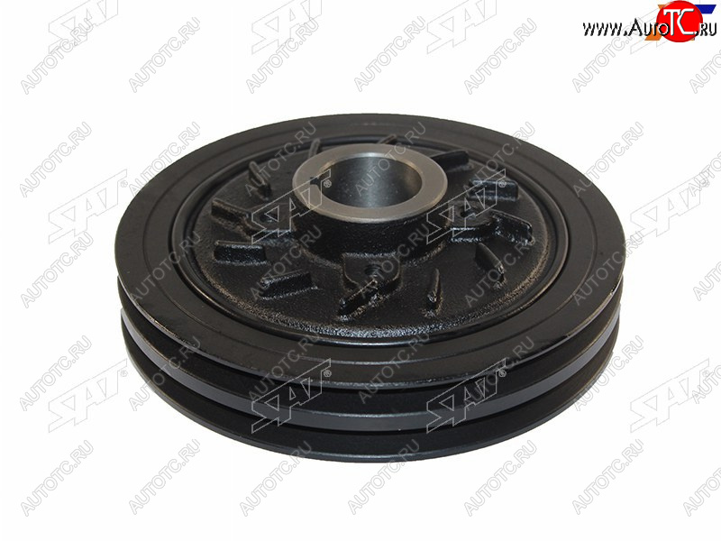 4 089 р. Шкив коленвала MITSUBISHI PAJERO SPORTCHALLENGER 96-01L200 05-15DELICA 89-99HYUNDAI TERRACAN 01- SAT ST-MD110165  с доставкой в г. Кемерово