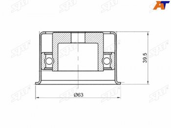 599 р. Ролик ремня ГРМ обводной HYUNDAI TERRACANKIA SORENTOMMC L200PAJERO 2,53,03,5 SAT ST-MD319022  с доставкой в г. Кемерово. Увеличить фотографию 2