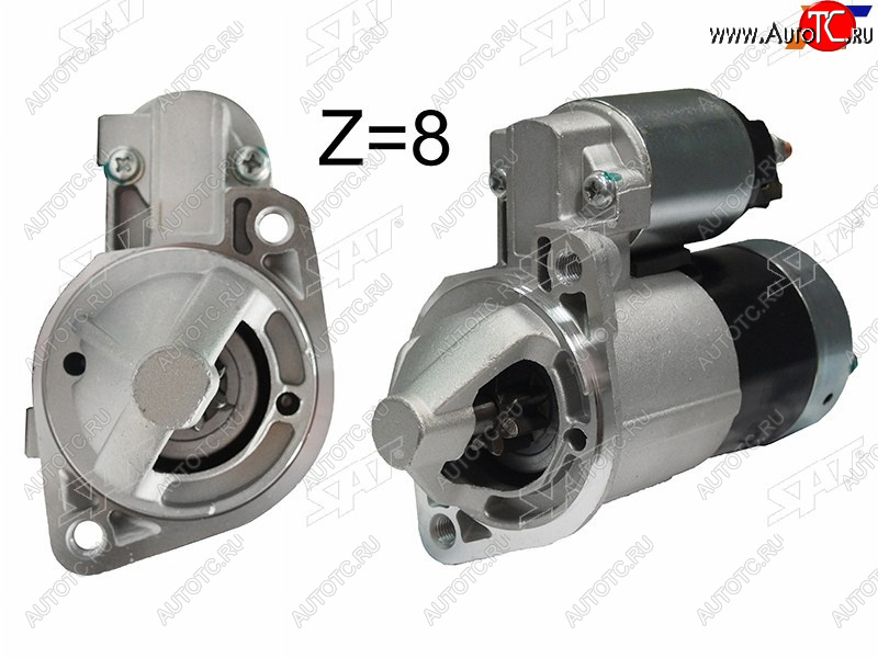 5 299 р. Стартер (2 kW/ Z=8) SAT  Chery Tiggo T11 (2005-2013), Hyundai Santa Fe  SM (2000-2012), Hyundai Sonata  EF (1998-2013), KIA Optima  1 GD (2000-2005)  с доставкой в г. Кемерово