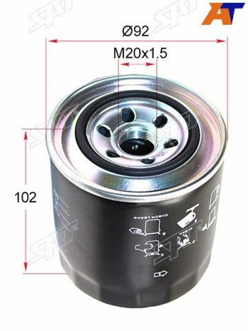 Фильтр топливный MITSUBISHI FUSO CANTER FE5#FE6# 94-03 SAT ST-ME016872