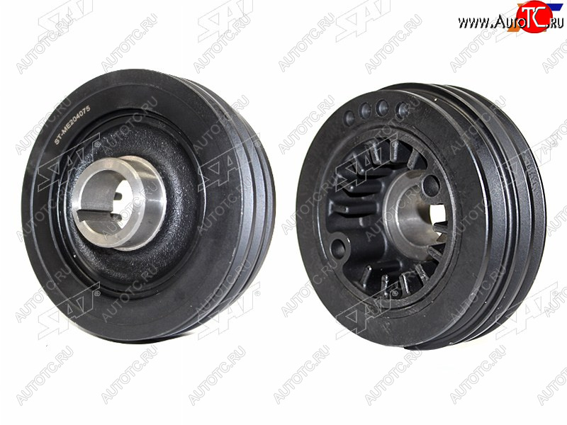 2 499 р. Шкив коленвала MITSUBISHI PAJERO 4M41 00-06 SAT ST-ME204075  с доставкой в г. Кемерово