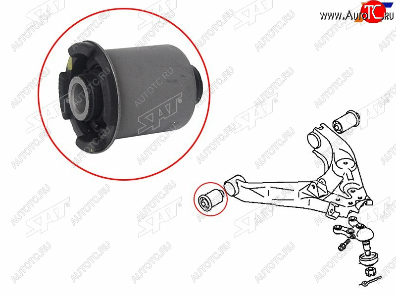 539 р. Сайлентблок Mitsubishi Delica 94-07  Pajero 91-00  Hyundai H1 97-07  Starex 97-07  Mitsubishi L4 SAT ST-MR112710  с доставкой в г. Кемерово