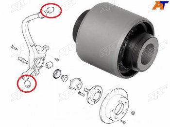 319 р. Сайлентблок Nissan Juke 10-20  Mitsubishi Diamante 95-05  Sigma 90-96 SAT ST-MR-223673  с доставкой в г. Кемерово. Увеличить фотографию 1