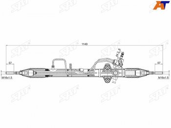 14 999 р. Рейка рулевая LHD SAT  Mitsubishi L200 ( 3 K74T,  4,  5 KK,KL) - Pajero Sport ( PB,  QE,  QF)  с доставкой в г. Кемерово. Увеличить фотографию 2