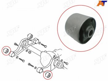 369 р. Сайлентблок подушки переднего дифференциала FR SAT Mitsubishi Delica D:3 (2011-2019)  с доставкой в г. Кемерово. Увеличить фотографию 2