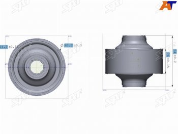 469 р. Сайлентблок Chery Tiggo T11 05-16  Mitsubishi ASX 10-20  Lancer 02-17  Outlander 02-22  Chery Fo SAT ST-MR403441  с доставкой в г. Кемерово. Увеличить фотографию 2