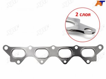 319 р. Прокладка выпускного коллектора MITSUBISHI CARISMACOLTLANCERCEDIA 4G134A914G18 1,31.51.6 00- SAT ST-MR552763  с доставкой в г. Кемерово. Увеличить фотографию 1