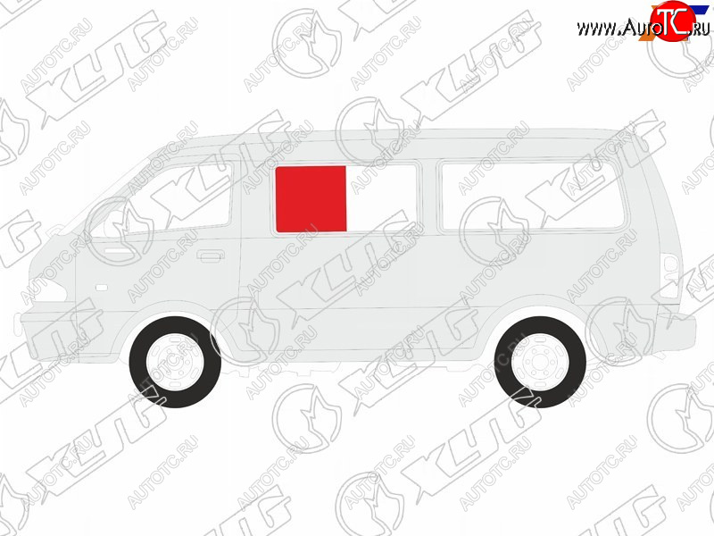 1 059 р. Стекло кузова боковое (не опускное) (Слева Цвет зеленый) Volkswagen Transporter 90-03  Caravelle 9 XYG STN-VAN SF/LH1  с доставкой в г. Кемерово