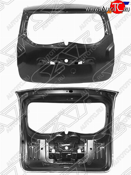 20 449 р. Дверь багажника SAT Renault Duster HS дорестайлинг (2010-2015)  с доставкой в г. Кемерово