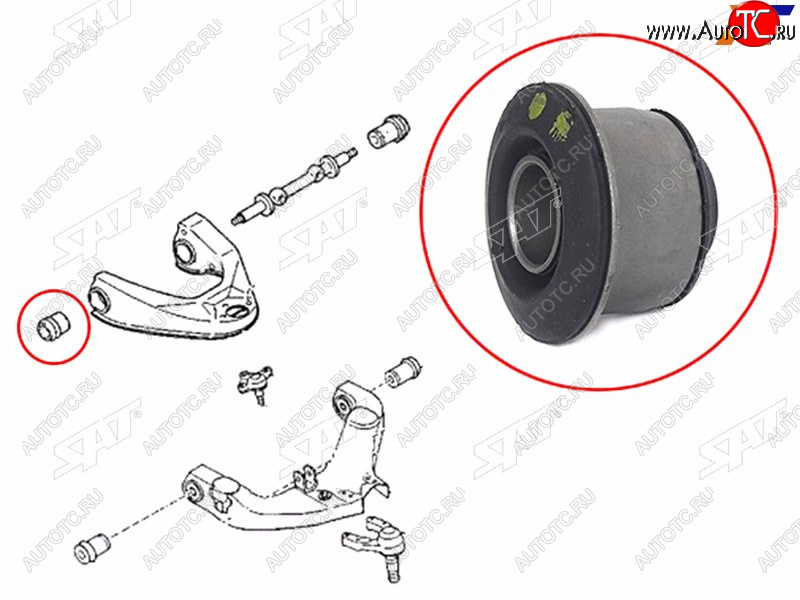 235 р. Сайлентблок переднего верхнего рычага передний MAZDA E2000E2200BONGO 89-01 SAT ST-S083-34-840A  с доставкой в г. Кемерово
