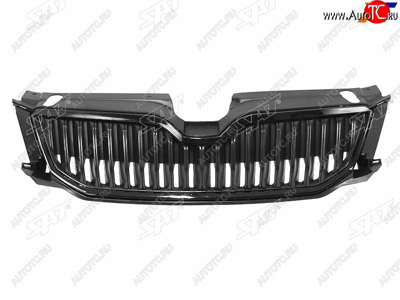 3 199 р. Решетка радиатора SAT Skoda Octavia A7 дорестайлинг лифтбэк (2012-2017) (молдинг хром)  с доставкой в г. Кемерово