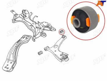 819 р. Сайлентблок Chery Tiggo T11 05-16  Mitsubishi ASX 10-20  Lancer 02-17  Outlander 02-22  Toyota A SAT ST-T11-2909080  с доставкой в г. Кемерово. Увеличить фотографию 1