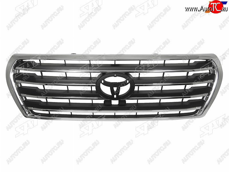 11 949 р. Решетка радиатора (под камеру) SAT  Toyota Land Cruiser  200 (2012-2015) 1-ый рестайлинг (хром)  с доставкой в г. Кемерово
