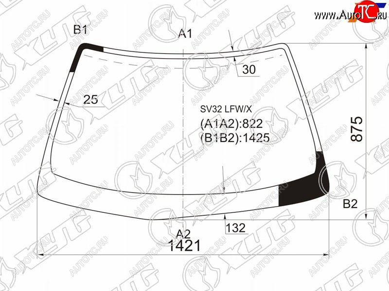 7 849 р. Стекло лобовое Toyota Camry 90-94  Vista 90-94  Camry 90-94 XYG SV32 LFW/X  с доставкой в г. Кемерово
