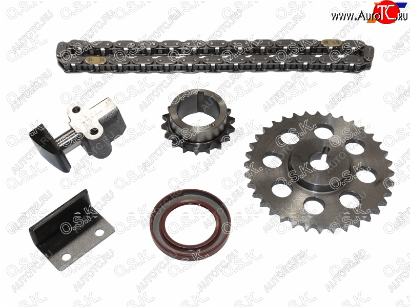 4 199 р. Комплект цепи ГРМ TOYOTA 4K5K7K 88- OSK T025K  с доставкой в г. Кемерово