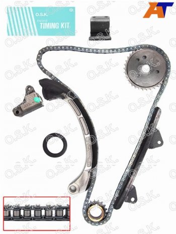 11 599 р. Комплект для замены цепи ГРМ TOYOTA BELTARACTISVITZ 2SZ-FE 02- OSK T039K  с доставкой в г. Кемерово. Увеличить фотографию 1