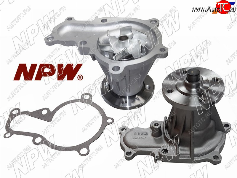 2 899 р. Насос водяного охлаждения TOYOTA 1GFE 90-98 (с прокладкой и шпильками) NPW T-111  с доставкой в г. Кемерово