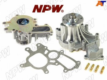 4 399 р. Насос водяного охлаждения в сборе с корпусом TOYOTA PRADO KDJ7#9#12#15#HIACEHILUX 1KZ12KD (с NPW T-164  с доставкой в г. Кемерово. Увеличить фотографию 2