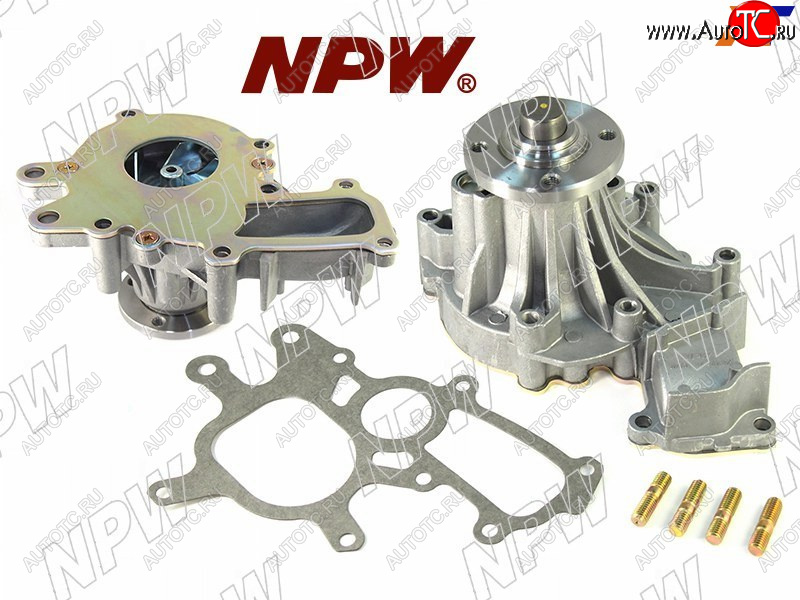 4 399 р. Насос водяного охлаждения в сборе с корпусом TOYOTA PRADO KDJ7#9#12#15#HIACEHILUX 1KZ12KD (с NPW T-164  с доставкой в г. Кемерово