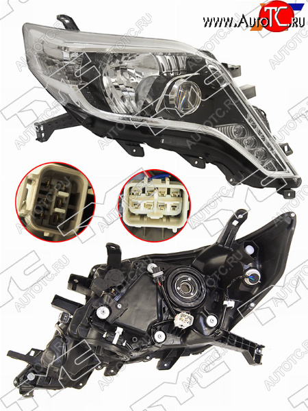 32 999 р. Фара правая (LED, ДХО, Евросвет) TYC  Toyota Land Cruiser Prado  J150 (2013-2017) 1-ый рестайлинг  с доставкой в г. Кемерово