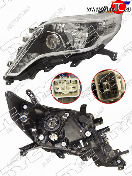32 999 р. Фара левая (LED, ДХО, Евросвет) TYC  Toyota Land Cruiser Prado  J150 (2013-2017) 1-ый рестайлинг  с доставкой в г. Кемерово