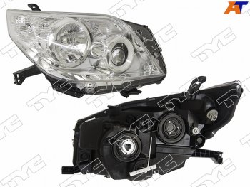 Фара правая (галоген, под электрокорректор, Евросвет) TYC Toyota Land Cruiser Prado  J150 (2009-2013) дорестайлинг