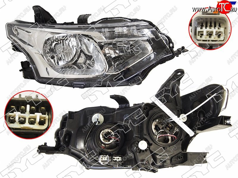 19 999 р. Фара правая (галоген, с электрокорректором) TYC  Mitsubishi Outlander  GF (2012-2016) дорестайлинг, 1-ый рестайлинг  с доставкой в г. Кемерово