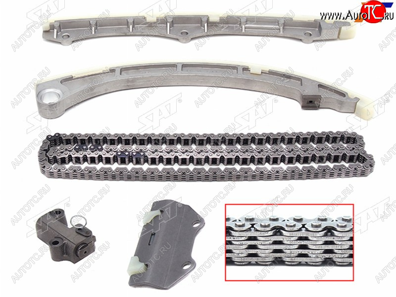 5 549 р. Комплект цепи ГРМ HONDA K24A CR-VACCORD 05- L=176 SAT TK-HA023-A  с доставкой в г. Кемерово