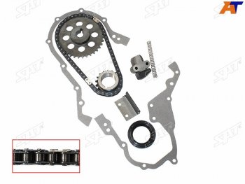 2 999 р. Комплект цепи ГРМ TOYOTA 4K5K7K 88- SAT TK-TY108-A  с доставкой в г. Кемерово. Увеличить фотографию 1