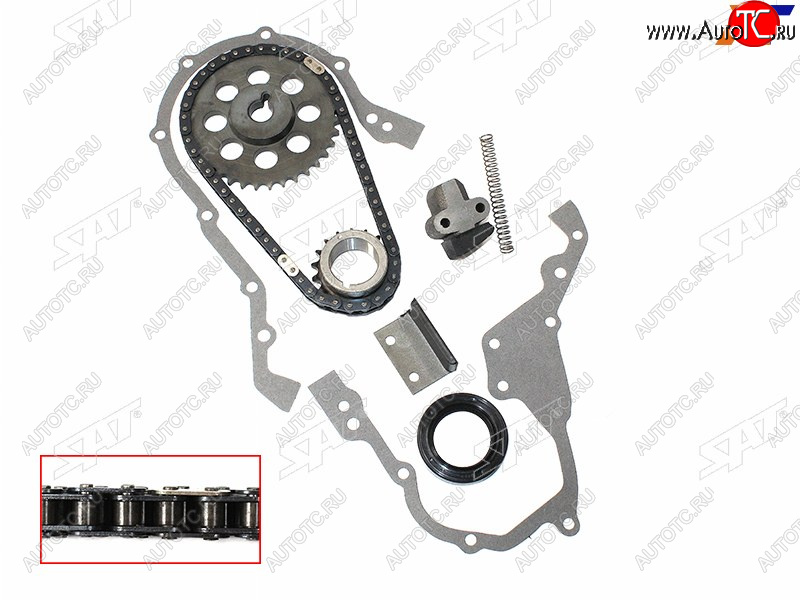 2 999 р. Комплект цепи ГРМ TOYOTA 4K5K7K 88- SAT TK-TY108-A  с доставкой в г. Кемерово