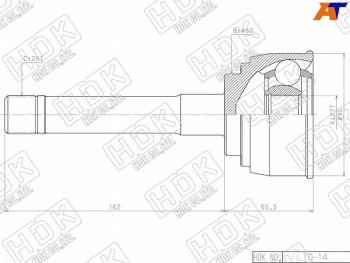 Шрус наружный TOYOTA 4RUNNERHILUXSURF #N130REGIUS RCH47DYNA 3RZ235L3Y3VZ1KZ 87-02 4WD      HDK TO-14