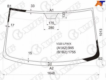 6 499 р. Стекло лобовое Mercedes-Benz Vito 96-03 XYG V320 LFW/X  с доставкой в г. Кемерово. Увеличить фотографию 1