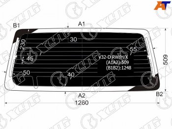 Стекло заднее затемненное с обогревом MITSUBISHI PAJEROMONTERO 35D 91-99                           XYG V32-D RW/H/X