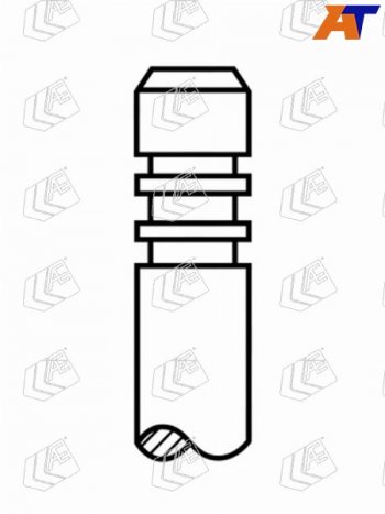 Клапан впускной  (1шт)PSA C3C4 NFU (TU5JP4) 5FW(EP6C) AE V95035