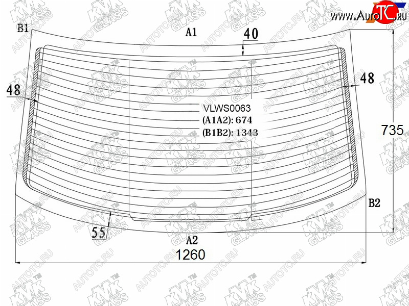 5 999 р. Стекло заднее (Цвет зеленый Обогрев 4D SED) Volkswagen Polo 09-20                                  KMK VLWS0063  с доставкой в г. Кемерово