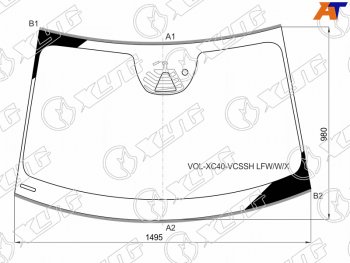 22 999 р. Стекло лобовое (Обогрев полный Камера Датчик дождя Молдинг) Volvo XC40 17-22 XYG VOL-XC40-VCSSH LFW/W/X  с доставкой в г. Кемерово. Увеличить фотографию 1