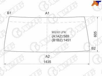 4 999 р. Стекло лобовое Nissan Patrol 87-97 XYG WG161 LFW  с доставкой в г. Кемерово. Увеличить фотографию 1